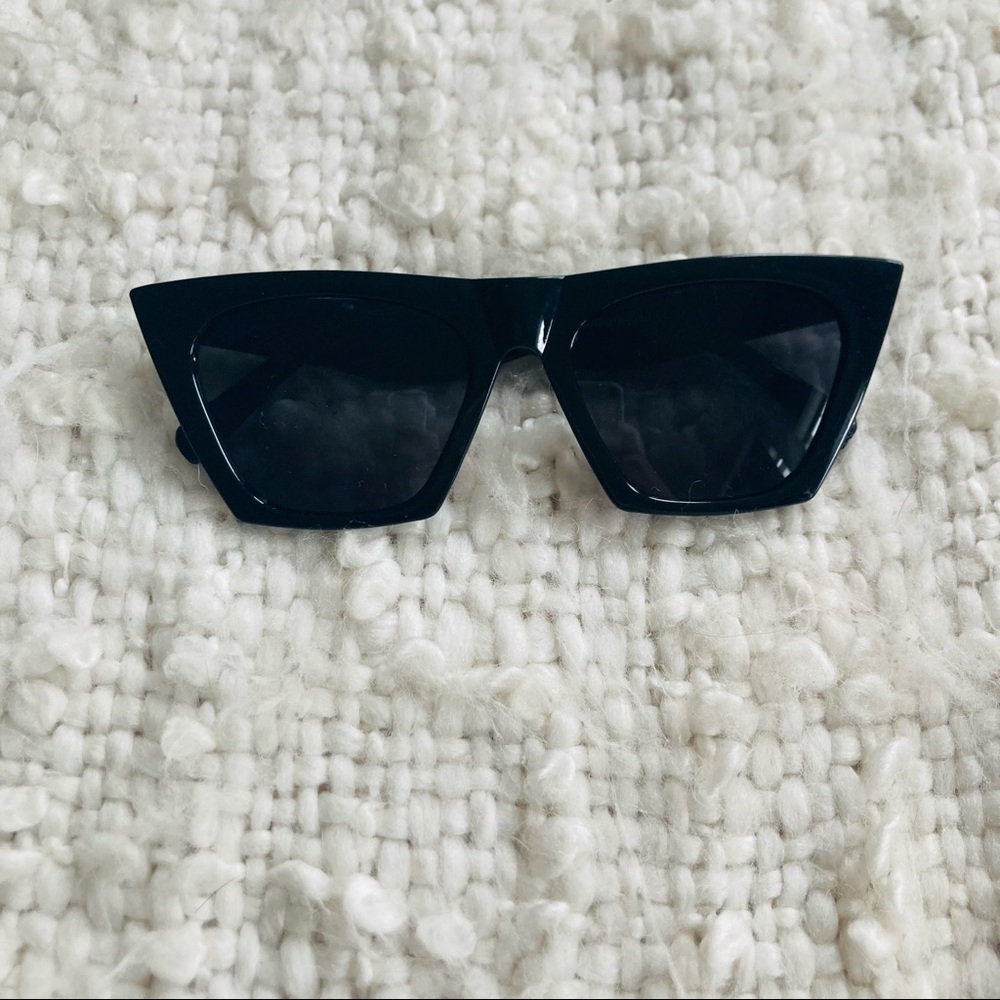 black cateye sunglasses